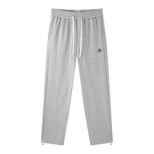 森马梅花系列休闲裤男2025秋季宽松绣花校园运动长裤抽绳直筒卫裤