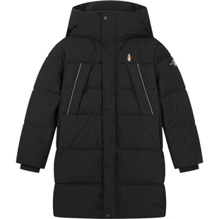 暇步士童装儿童长款三防羽绒服25冬装新品男童保暖女童厚羽绒外套