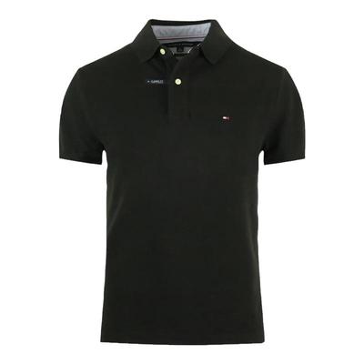 tommy汤米夏季纯色半截袖polo衫