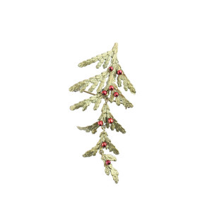 MichaelMichaud侧柏别针珍珠胸针百搭小众设计大衣胸花轻奢礼物