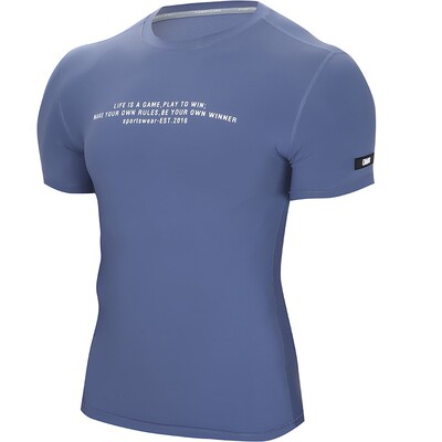 omg潮牌紧身健身短袖速干衣