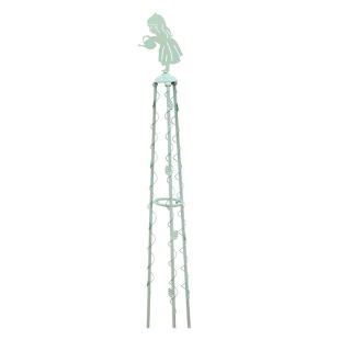 浇花天使爬藤架月季铁线莲专用架铁艺做旧立体花架阳台盆栽植物架