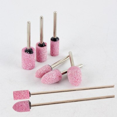 火石仔打磨头电磨头砂轮磨头锥形抛光电磨机小砂轮模具打磨圆柱形