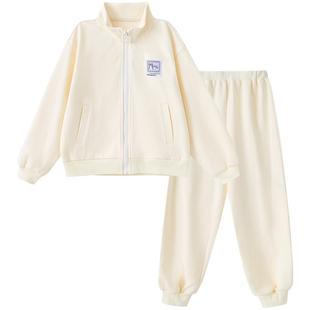 笛莎官方童装女童套装春秋新款大童女孩儿童洋气外套束脚裤两件套