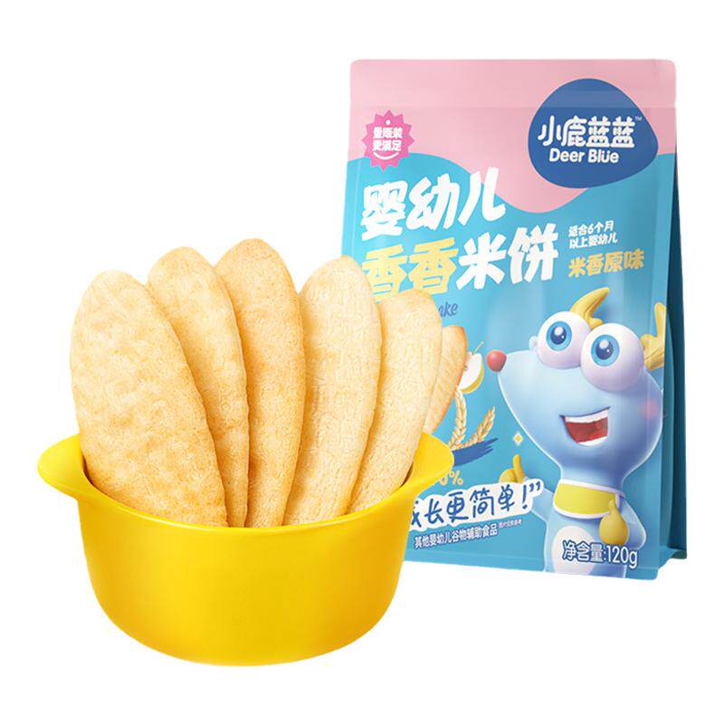 120g60片婴幼儿香香米饼小鹿蓝蓝
