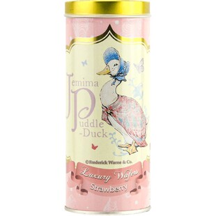 进口零食品彼得兔香草味卷心酥100g罐装蛋卷夹心威化饼干