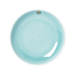 龙泉青瓷菜盘子创意骨碟盘子福字早餐盘陶瓷西餐盘家用摆平盘餐具