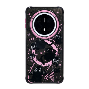壳试验小猫捣乱/黑猫闪粉/丛林深处双层适用华为mate70pro+手机壳mate60pro+涂鸦p70pro原创mate70pro+保护套