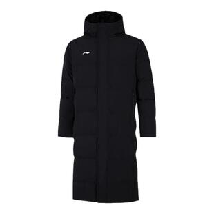 李宁长款羽绒服男女款2026冬季新款加厚保暖舒适连帽运动休闲外套