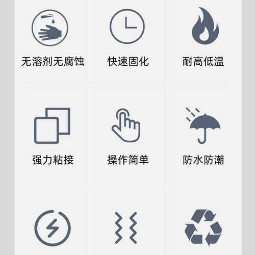 卡夫特K-5707B/W/T黑白色透明硅橡胶ABS PC PS亚克力金属胶水专用