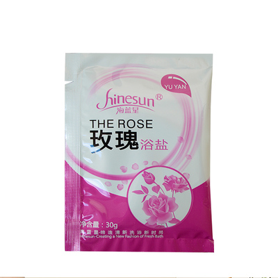 玫瑰香浴盐泡脚足浴盐100袋/盒