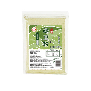 五桥牌绿豆粉无面粉带皮绿豆纯生绿豆面新鲜杂粮煎饼粉烘焙粉500g