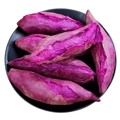 软糯紫薯红薯农家蒸着吃微甜含花青素地瓜番薯蔬菜紫心沙地当季