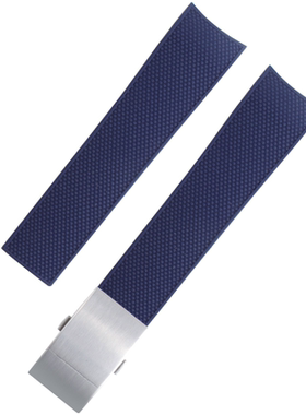 硅胶橡胶适用浪琴表带新康21mm