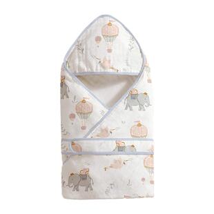 新生婴儿抱被初生包被纱布纯棉春夏产房外出厚款宝宝包单巾包裹被