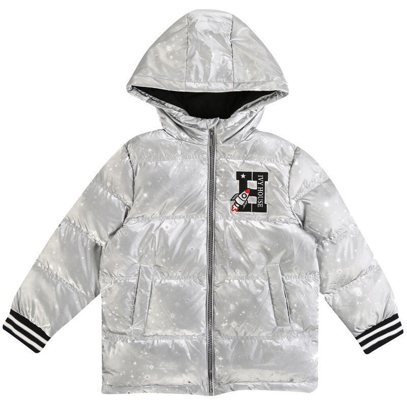 IVY童装男童冬季款银灰羽绒服