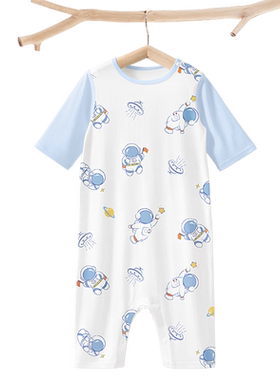 宝宝睡衣儿童连体空调服夏季薄款