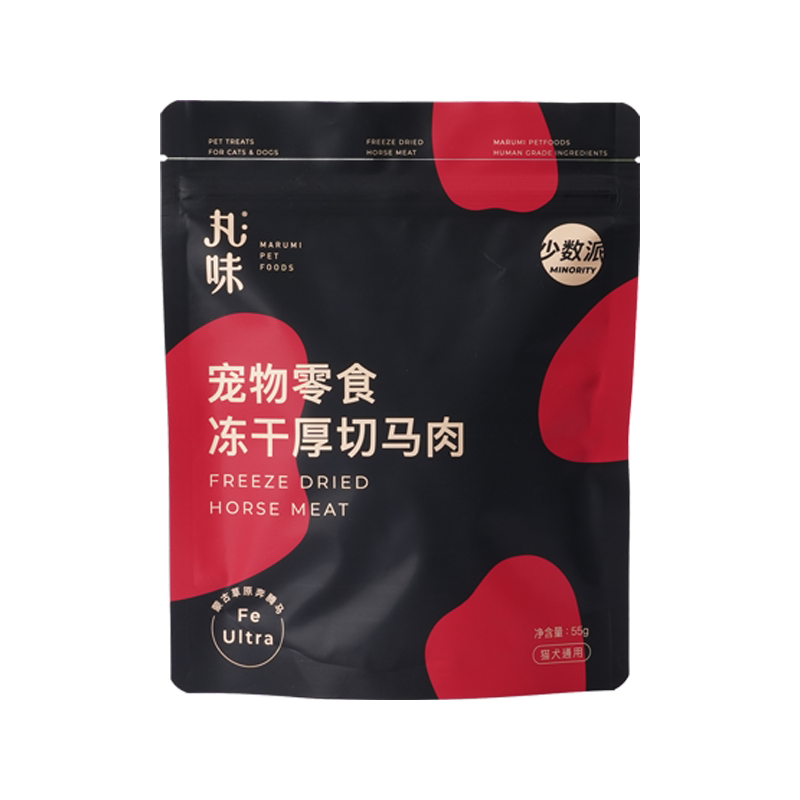丸味冻干零食马肉厚切犬猫狗宠物补充营养冻干零食训练奖励