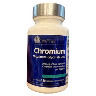 加拿大Canprev烟酸铬甘氨酸盐胶囊120粒帮助代谢糖脂肪蛋白质等