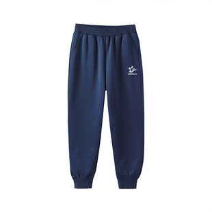 小猪托尼胖男童裤子加绒加厚冬装胖童装加肥加大运动裤男大童潮牌