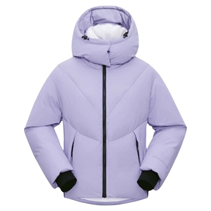 拓路者撞色短款羽绒服连帽面包服小个子女生冬季户外保暖中厚外套
