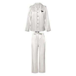 明星同款BEAST野兽派躲猫猫印花真丝情侣睡衣生日新婚节日礼物