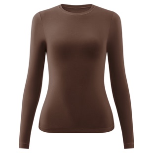 草本初色保暖上衣女2025年新款内搭发热肌底衣正肩修身显瘦美形衣