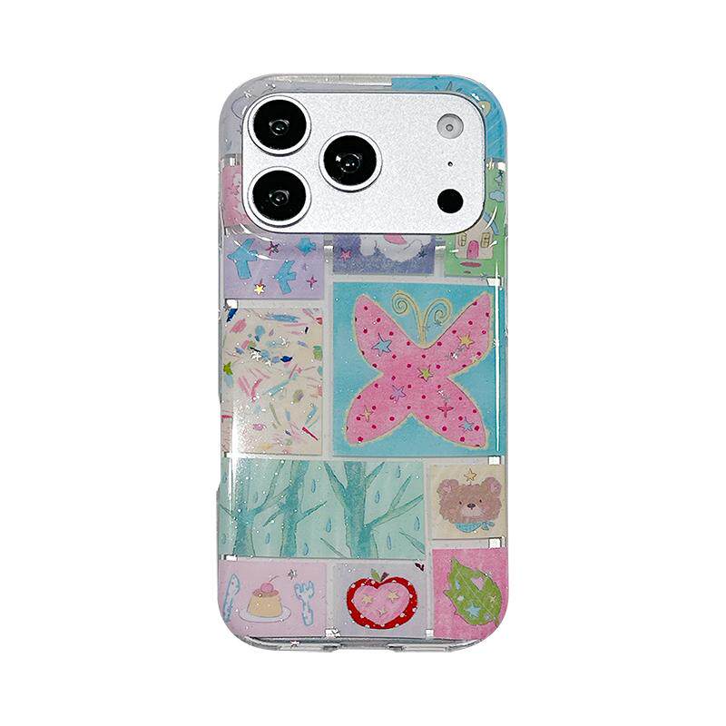 适用于iPhone简约ins卡通手机壳