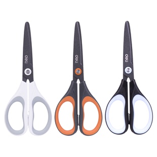 得力特氟龙镀层剪刀合金不锈钢剪刀办公用品文具美工剪刀快递开箱刀拆快递拆大号防粘包裹不粘镀层办公剪刀