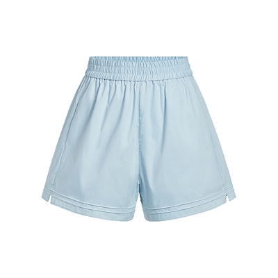 FIVE PLUS休闲裤女短裤气质松紧腰A字宽松阔腿裤子新款女春装