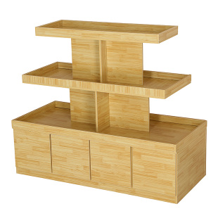 超市中岛展示台货架堆头展示架促销台文具化妆品展示柜母婴店圆形