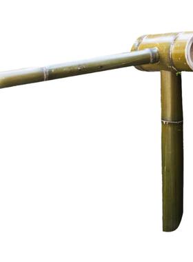 自循环庭院造景支架禅意竹筒日式