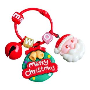 圣诞钥匙扣可爱圣诞系列挂件少女心包包挂饰幼儿圆全班生小礼品