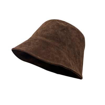 麂皮绒渔夫帽小头围小码浅顶盆帽