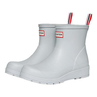 HUNTER英国户外露营士短款雨靴橡胶厚底防滑防水靴WFS2020RMA
