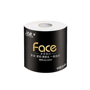 洁柔黑face卷纸200克整箱16卷