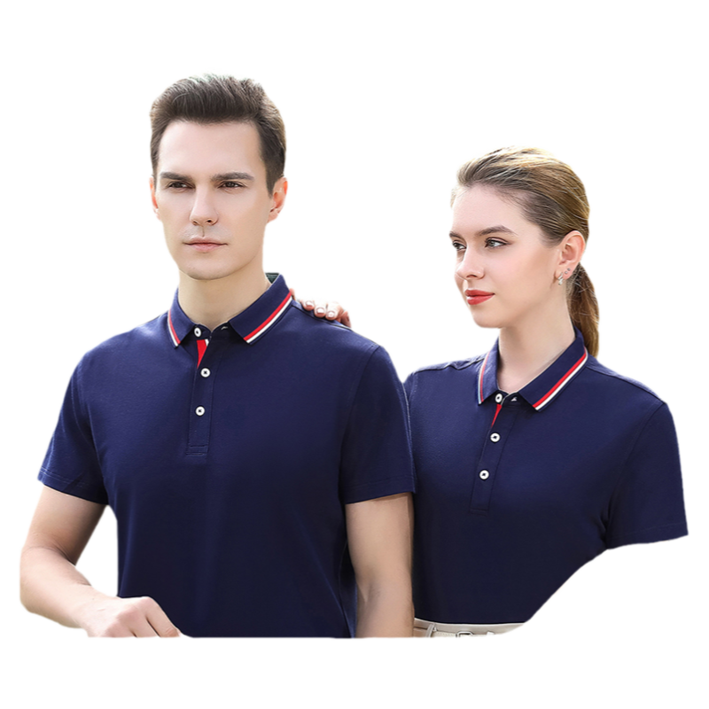 翻领polo衫定制印logo夏季企业作服定制T恤印字绣花团体服装定制