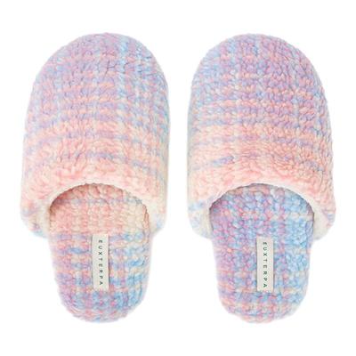 EUXTERPA欧特帕新款秋冬渐变羊羔绒拖毛毛拖防滑室内家居拖鞋情侣