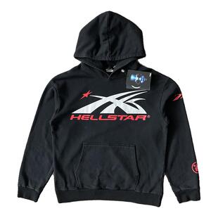 Hellstar Studios Sport Hoodie 大logo洗水运动男女休闲连帽卫衣