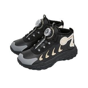 泰兰尼斯冬季新款运动鞋儿童旋钮扣鞋中大童户外防水登山鞋男童鞋