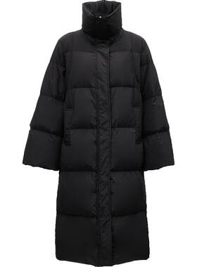ONLY舒适纯色长款羽绒服