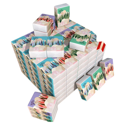 新款原木手帕纸卫生纸便携式纸巾随身装面巾纸餐巾纸小包装