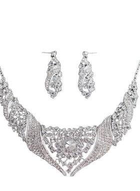 简约新娘婚纱礼服配饰品满钻