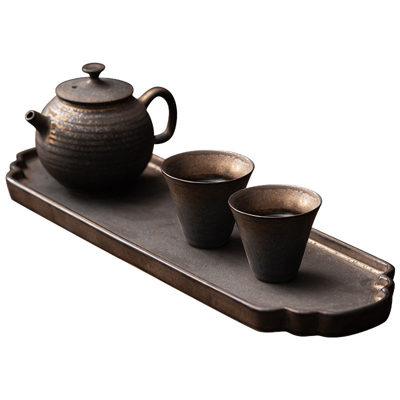 复古功夫茶具陶瓷茶盘干泡台