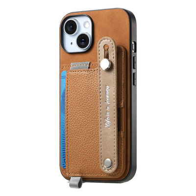 iphone16苹果15promax手机壳磁吸腕带卡包适用14plus高级手腕13卡套支架12插卡11证件收纳pm新款软保护套配件