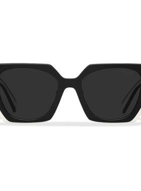 PRADA普拉达Eyewear系列灰色镜片 板材镜架 不规则型太阳镜