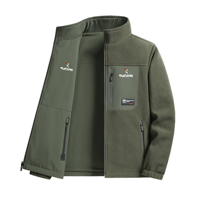 啄木鸟双面穿立领夹克男防水外套