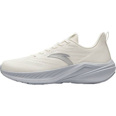 安踏云骥革面防泼水跑步鞋女鞋2025冬季新款软底防滑轻质运动鞋