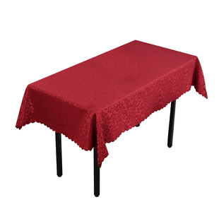 酒店桌布方形餐桌布台布餐厅饭店酒楼方桌桌布粉色红色宝蓝色定做