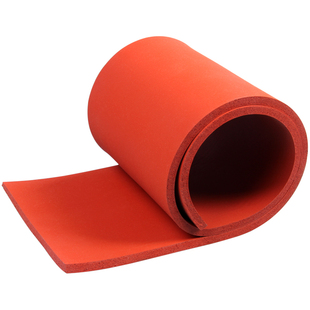 硅胶发泡板软垫耐高温海绵板密封板红色烫金板橡胶板压烫机硅胶垫